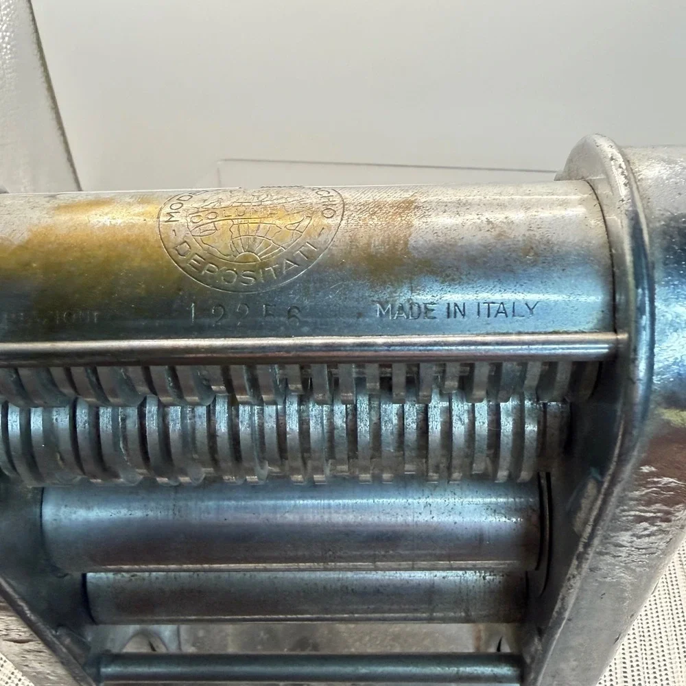 Vintage Columbus Italy Pasta Roller‎ 12256 Modello e Marchio Depositati No Crank
